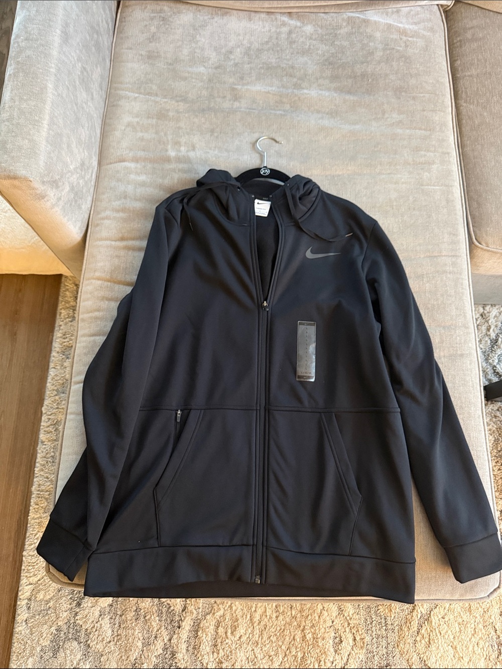 Nike Men’s Black Full-Zip Performance Hoodie Jacket